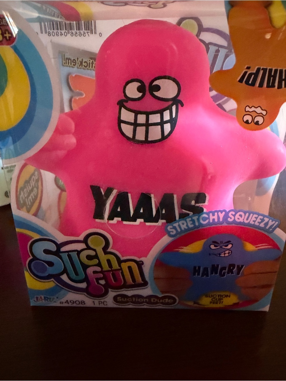 Jaru Such Fun Suction Dude Hangry Squeezy Sensory Stress Reliever Toy squishy